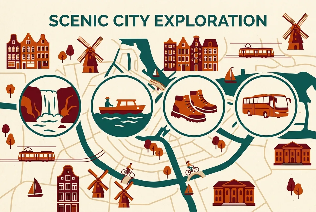 Infografia senzilla mostrant icones de puntuació de valoracions per temes com barca, macacos, trajecte i massificació sense xifres ni estrelles concretes