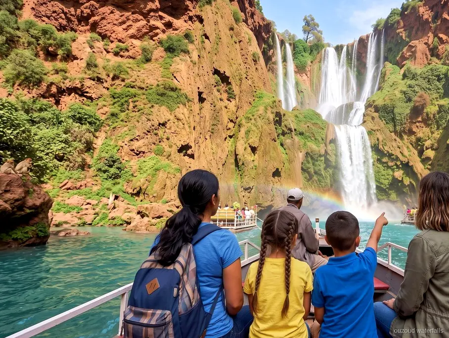 Balade en barque en option au pied des Cascades d'Ouzoud près de Marrakech