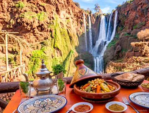 Rocky descent trail on the Ouzoud Waterfalls day trip from Marrakech